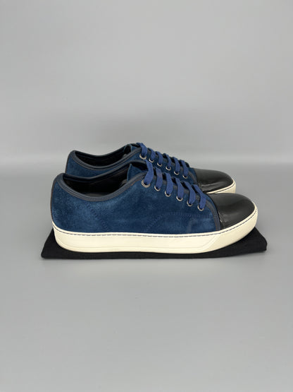 Lanvin Patent Cap Toe Sneaker Blue 39 | UK5