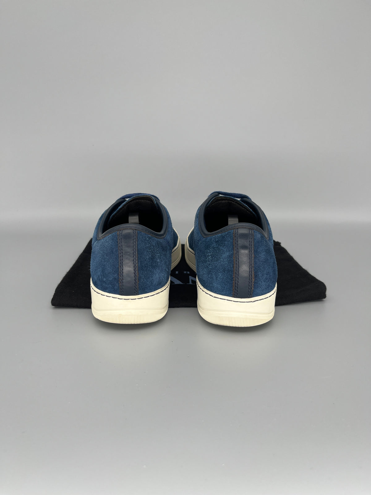 Lanvin Dbb1 Patent Cap Toe Sneaker Blue | UK5