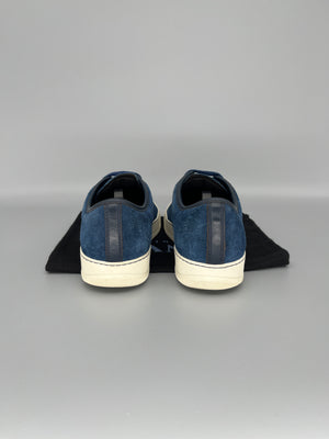 Lanvin Dbb1 Patent Cap Toe Sneaker Blue | UK5