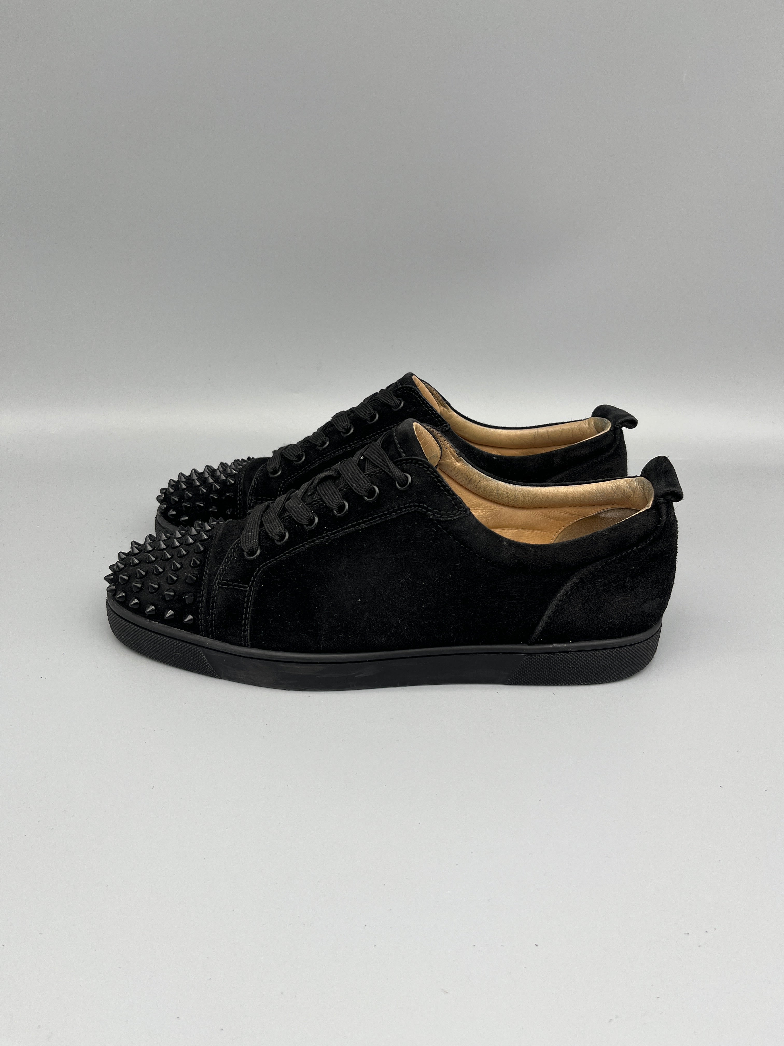 Christian Louboutin Louis Junior Spikes Sneaker Black | 44.5