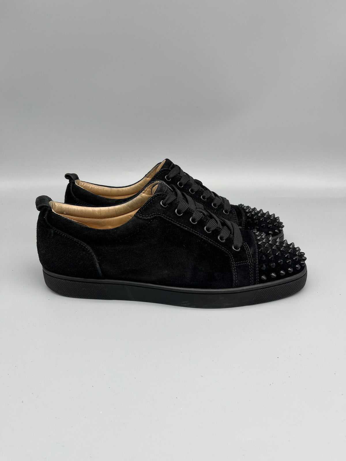 Christian Louboutin Louis Junior Spikes Sneaker Black | 44.5