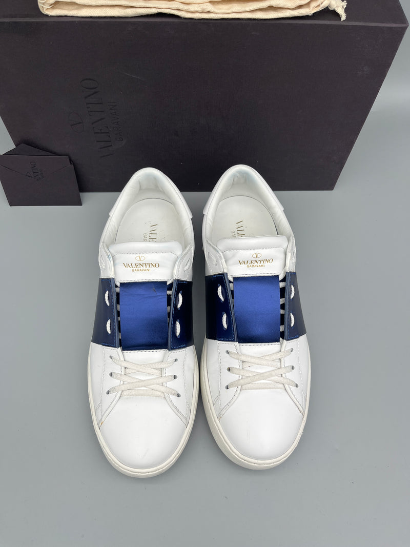 Valentino Open Sneaker Metallic Blue | 40