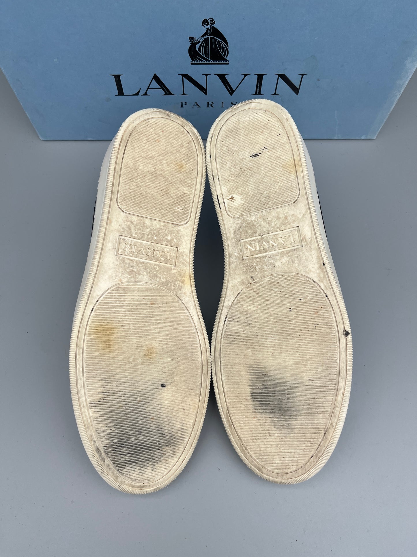 Lanvin Dbb1 Patent Cap Toe Sneaker Black | 43