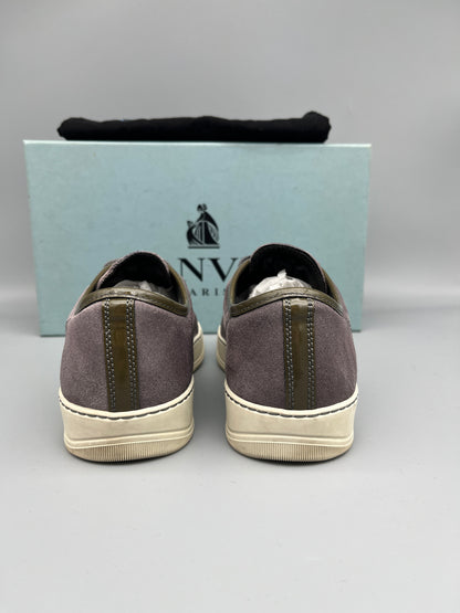Lanvin Dbb1 Patent Cap Toe Sneaker Grey | 41