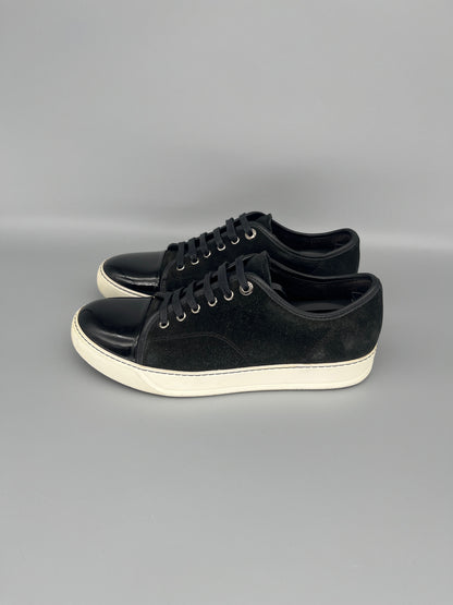 Lanvin Patent Cap Toe Sneaker Black 40 | UK6