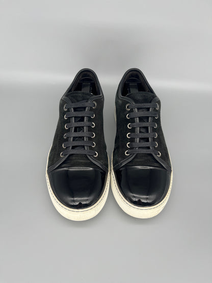Lanvin Patent Cap Toe Sneaker Black 40 | UK6