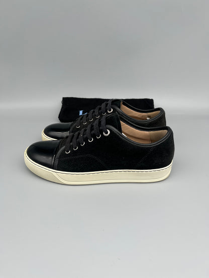 Lanvin Dbb1 Patent Cap Toe Sneaker Black | 41