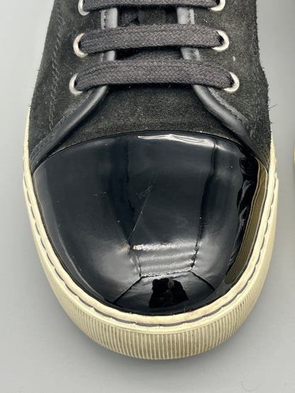 Lanvin Dbb1 Patent Cap Toe Sneaker Black | 41