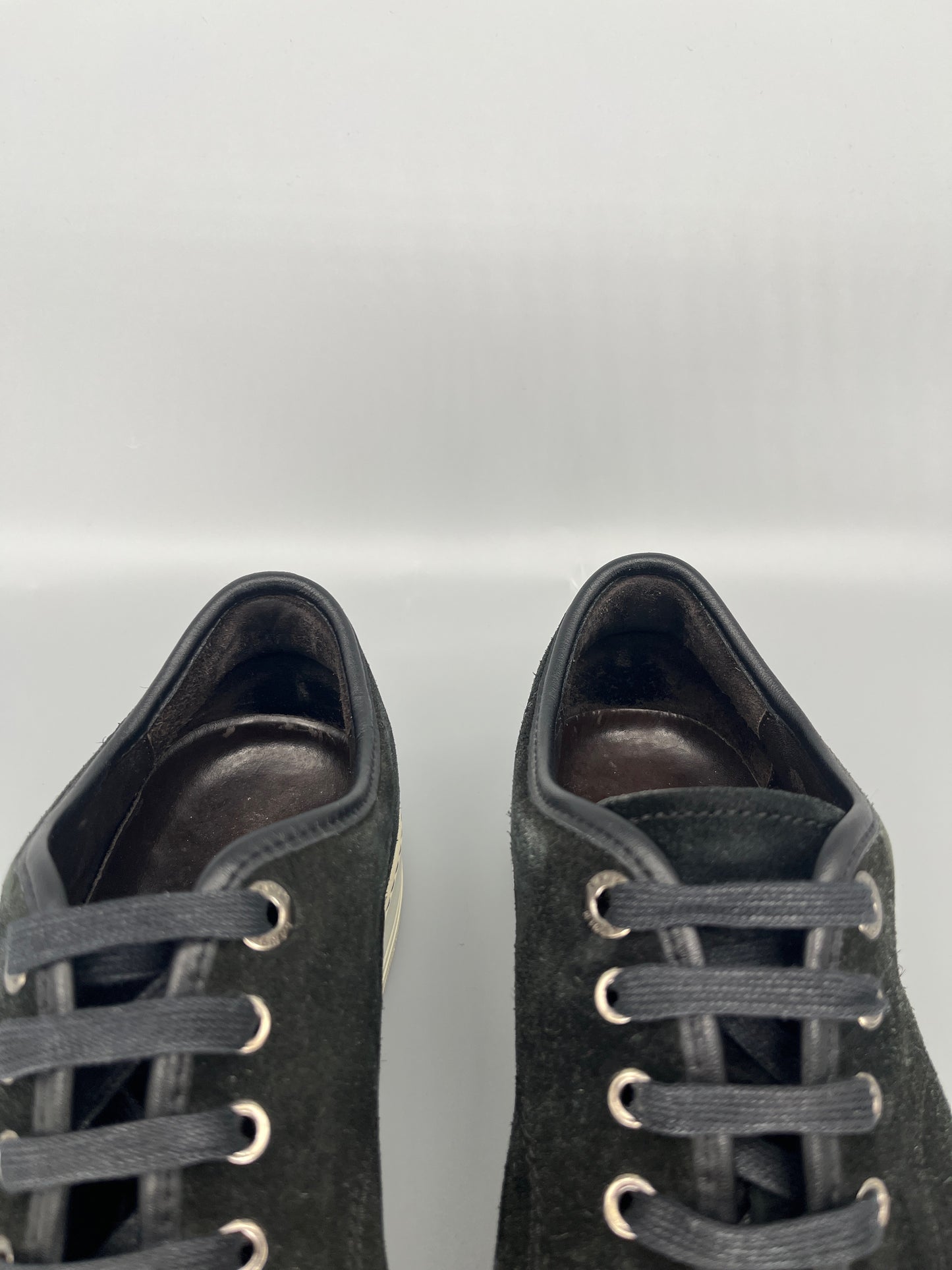 Lanvin Patent Cap Toe Sneaker Black 40 | UK6