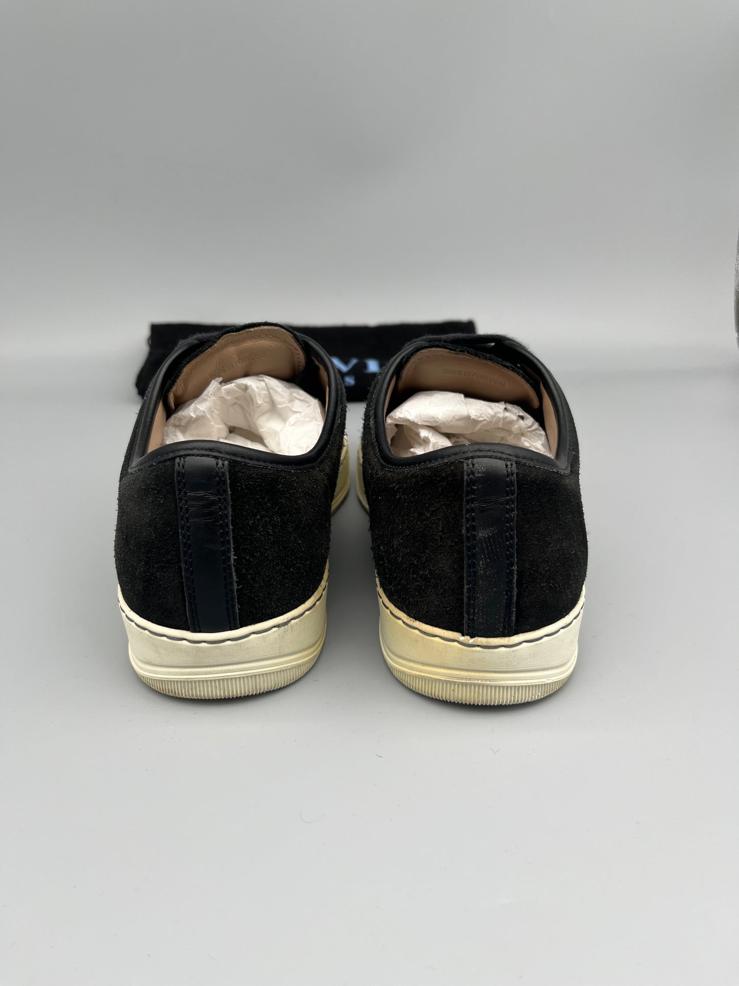 Lanvin Dbb1 Patent Cap Toe Sneaker Black | 41