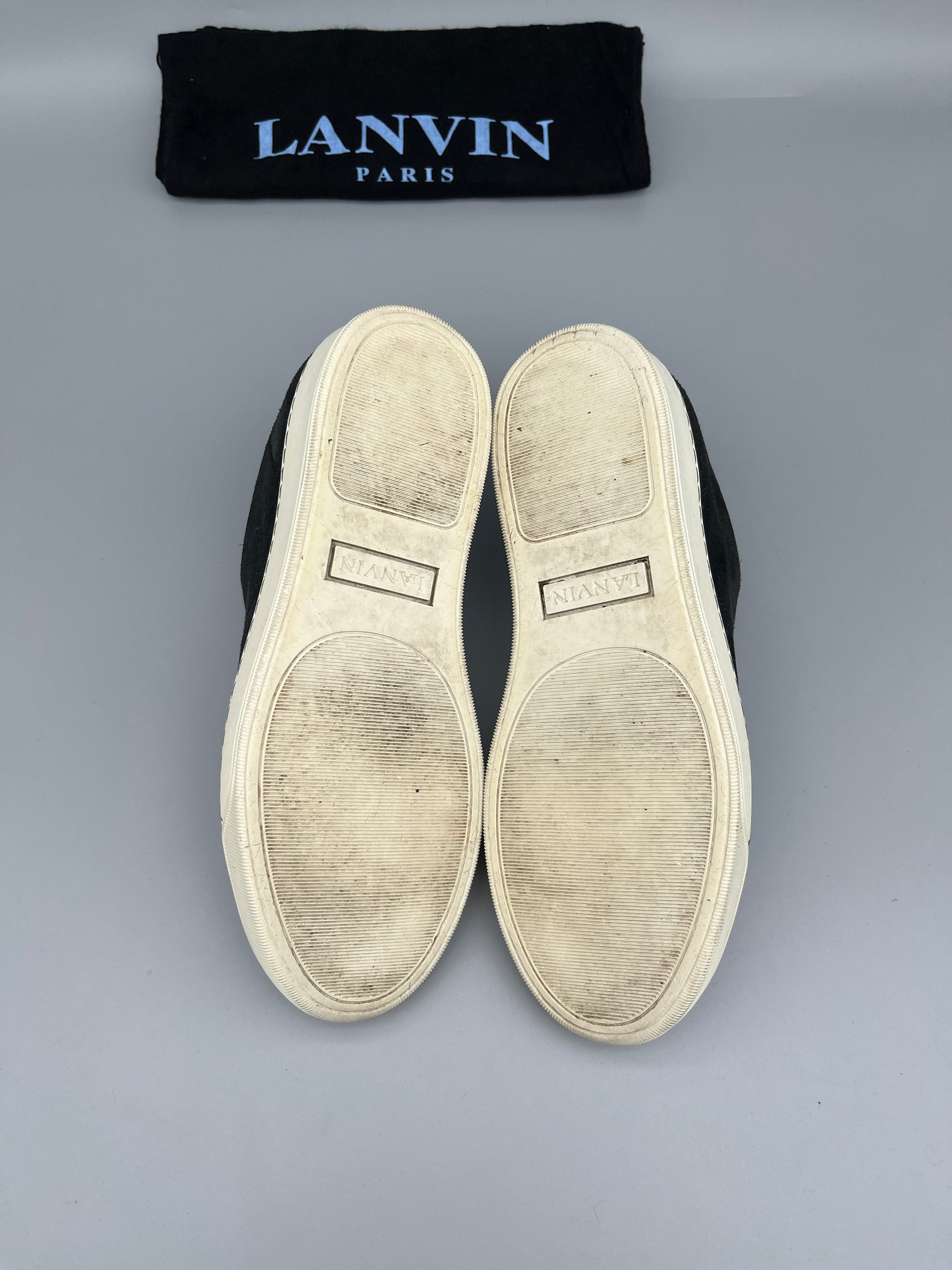 Lanvin Dbb1 Patent Cap Toe Sneaker Black | 41