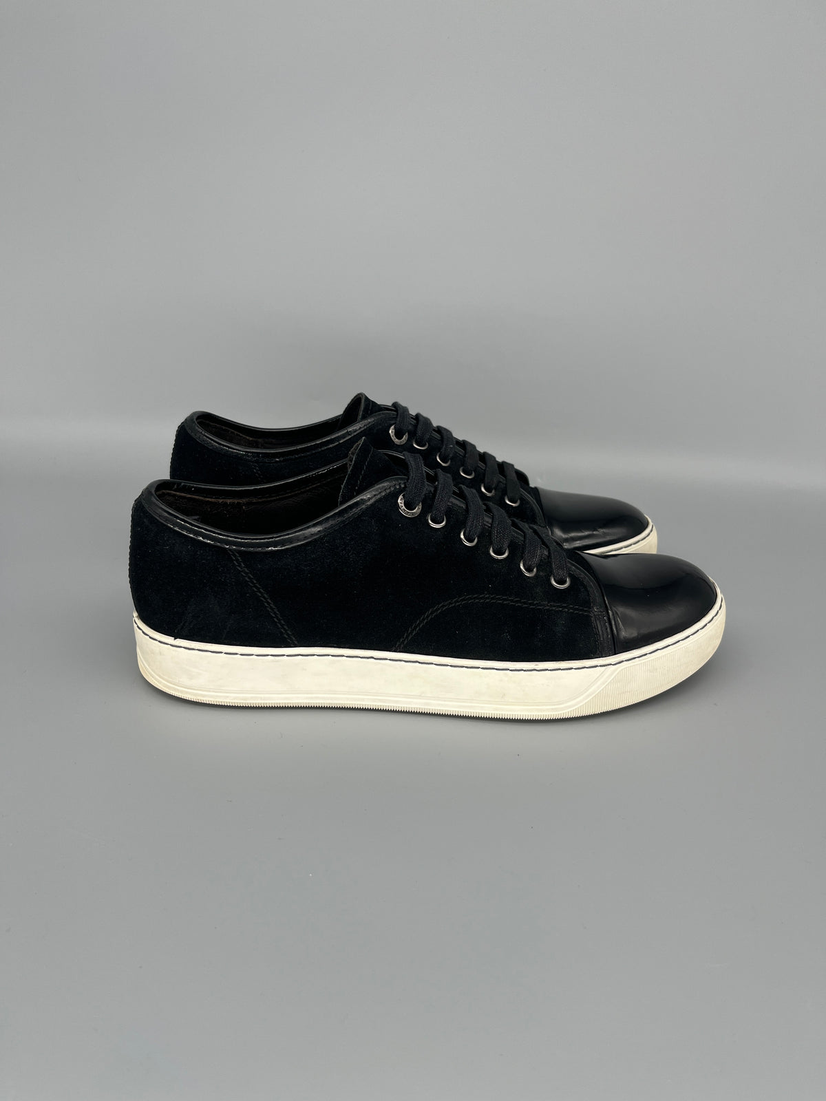 Herr | Sneakers | Lanvin | DBB1 Patent Cap Toe Sneaker Black