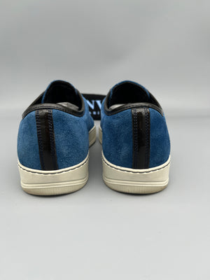 Lanvin Dbb1 Patent Cap Toe Sneaker Blue | 43