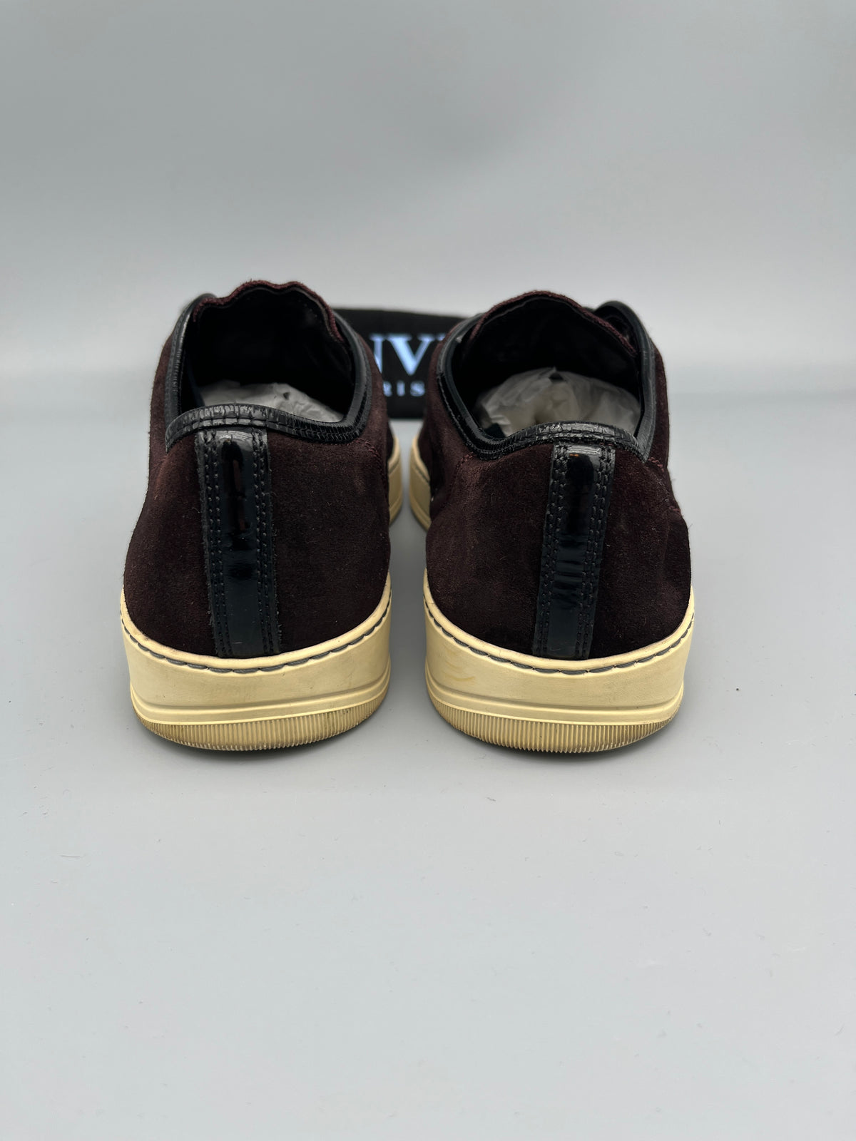 Lanvin Dbb1 Patent Cap Toe Sneaker Burgundy | 46