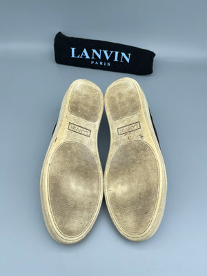 Lanvin Dbb1 Patent Cap Toe Sneaker Burgundy | 46