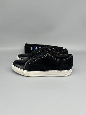 Lanvin Dbb1 Patent Cap Toe Sneaker Black | 43