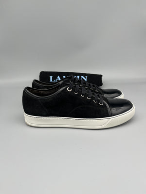 Lanvin Dbb1 Patent Cap Toe Sneaker Black | 43