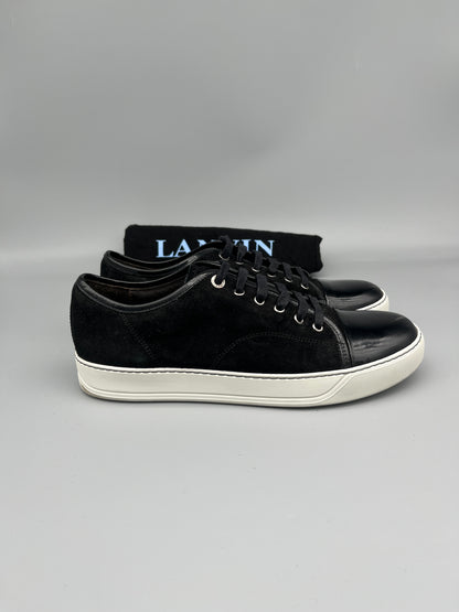 Lanvin Dbb1 Patent Cap Toe Sneaker Black | 43