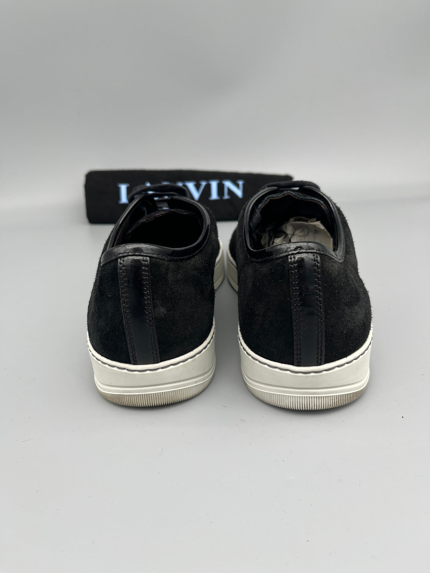 Lanvin Dbb1 Patent Cap Toe Sneaker Black | 43