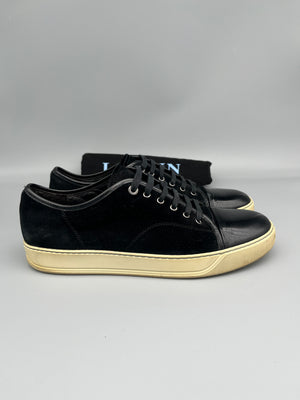 Lanvin Dbb1 Patent Cap Toe Sneaker Black | 46