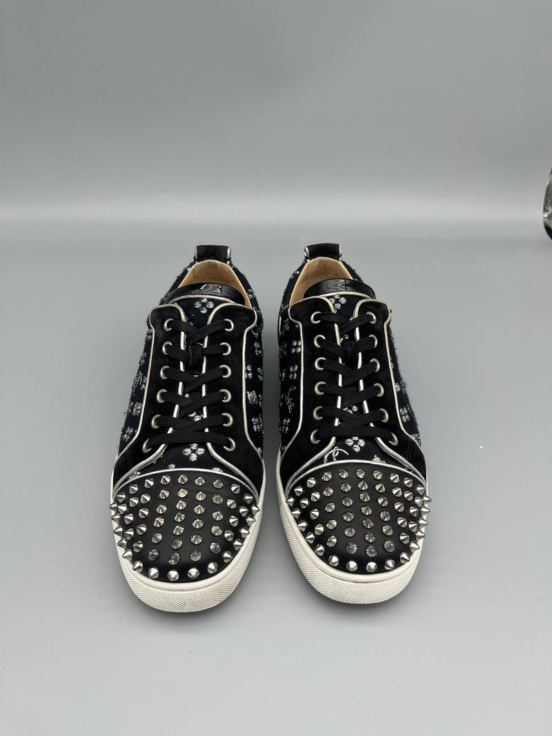 Christian Louboutin Louis Junior Spikes Sneaker Jacquard | 42