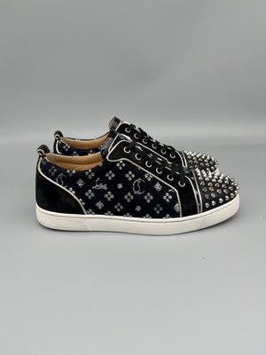 Christian Louboutin Louis Junior Spikes Sneaker Jacquard | 42