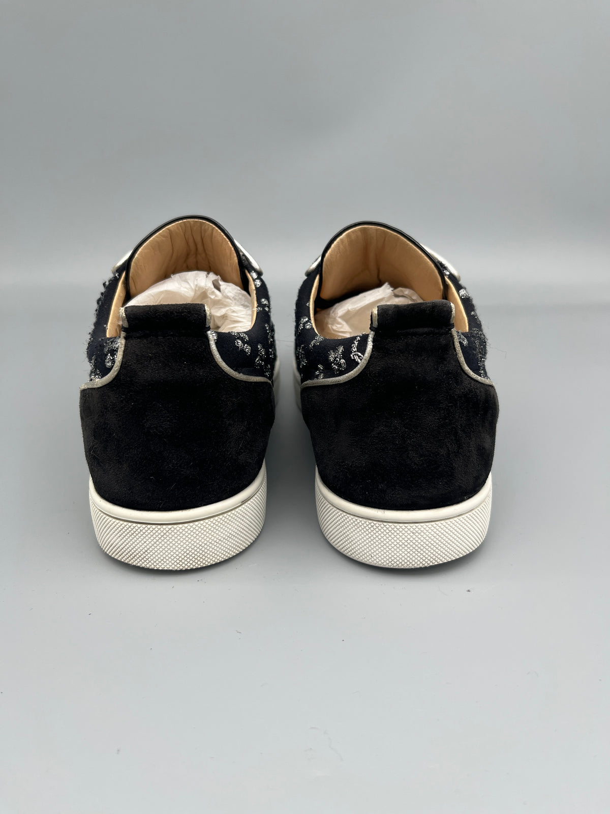 Christian Louboutin Louis Junior Spikes Sneaker Jacquard | 42
