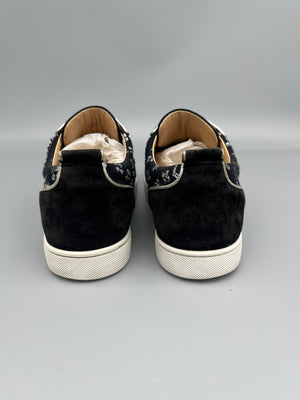 Christian Louboutin Louis Junior Spikes Sneaker Jacquard | 42