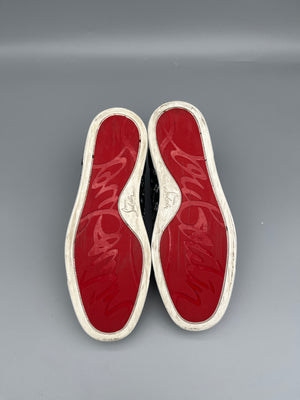 Christian Louboutin Louis Junior Spikes Sneaker Jacquard | 42