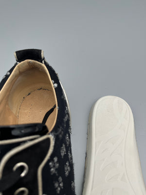 Christian Louboutin Louis Junior Spikes Sneaker Jacquard | 42