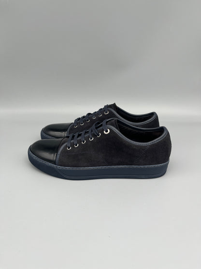 Lanvin Dbb1 Patent Cap Toe Sneaker Navy | 44