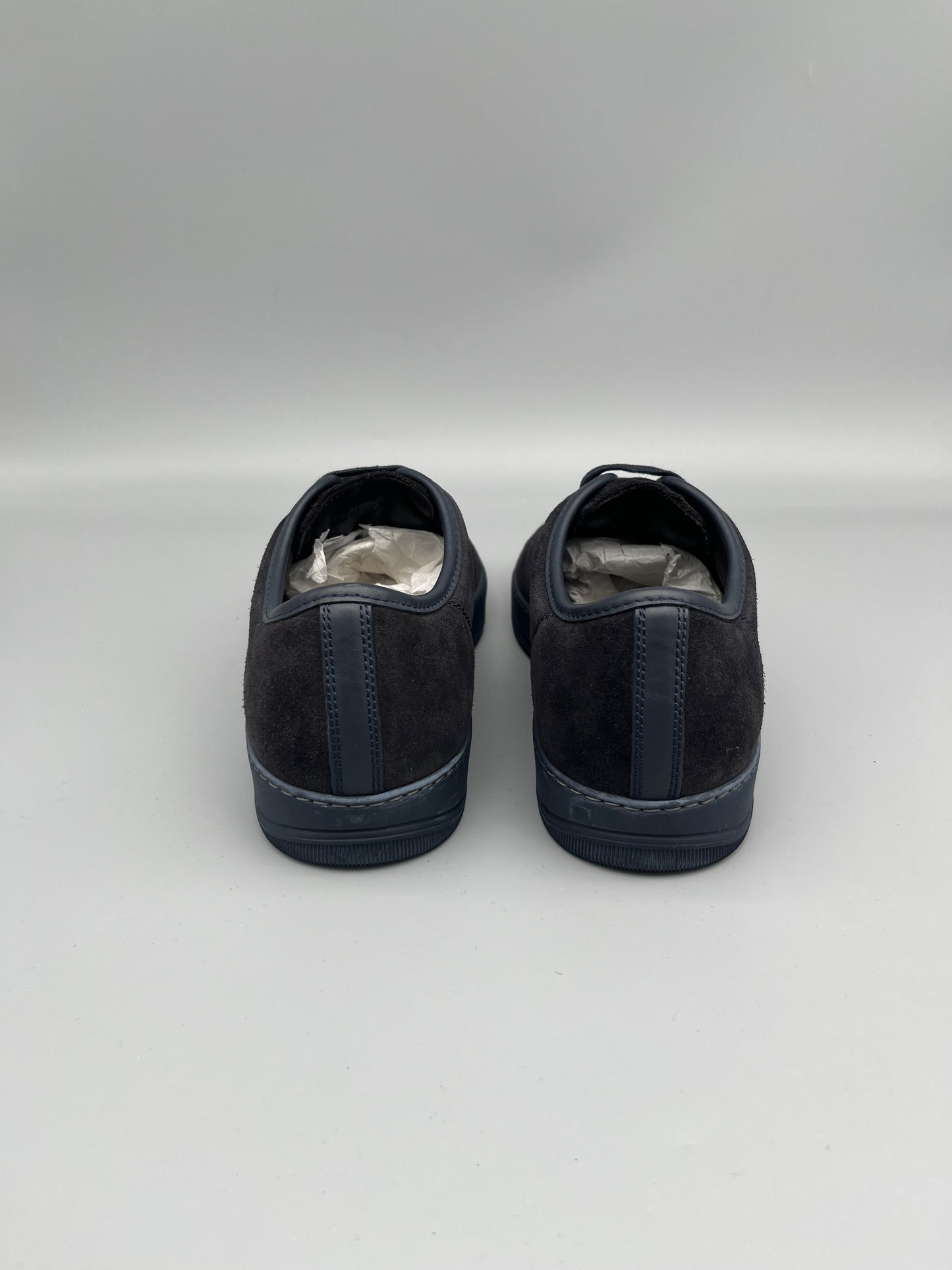 Lanvin Dbb1 Patent Cap Toe Sneaker Navy | 44