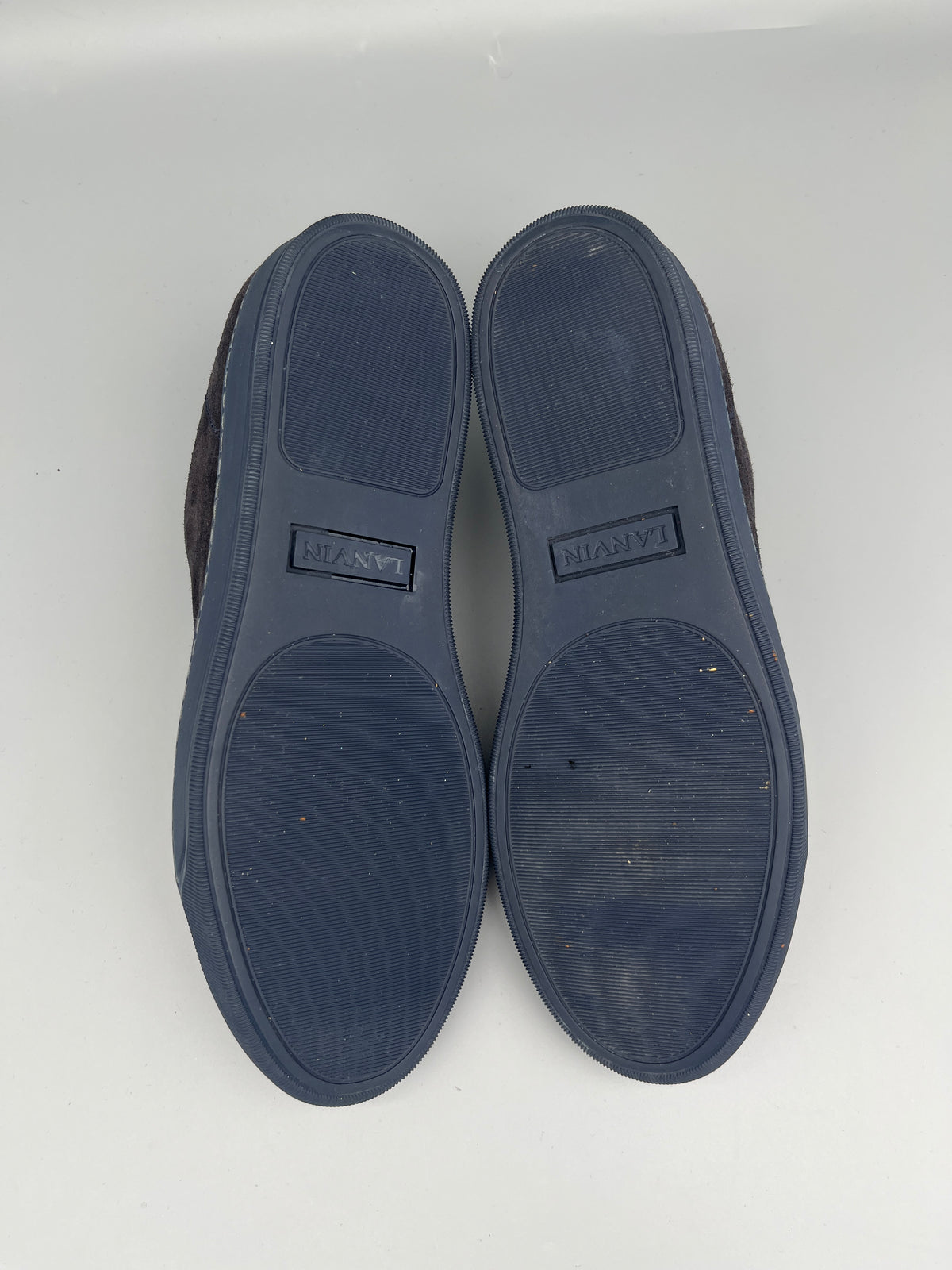 Lanvin Dbb1 Patent Cap Toe Sneaker Navy | 44
