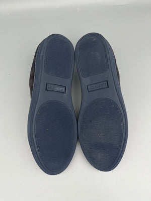 Lanvin Dbb1 Patent Cap Toe Sneaker Navy | 44
