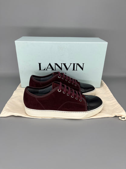 Lanvin Patent Cap Toe Burgundy 39 | UK5