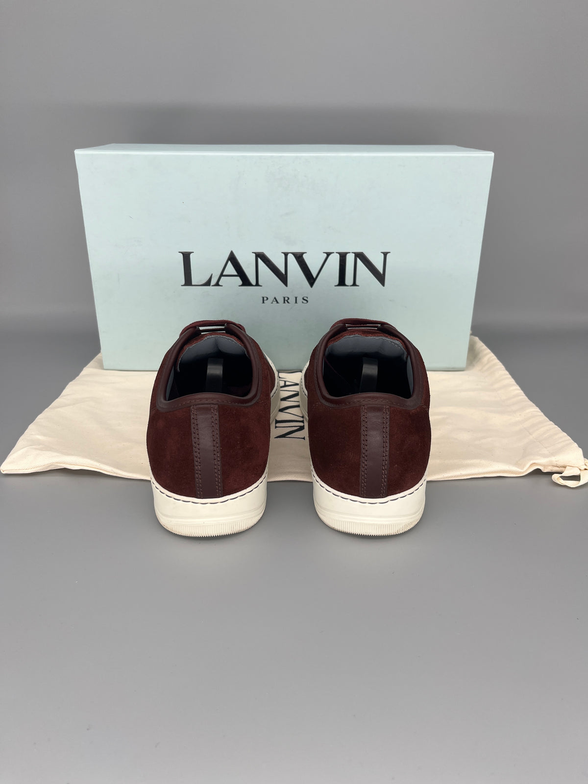 Lanvin Dbb1 Patent Cap Toe Sneaker Burgundy | UK5