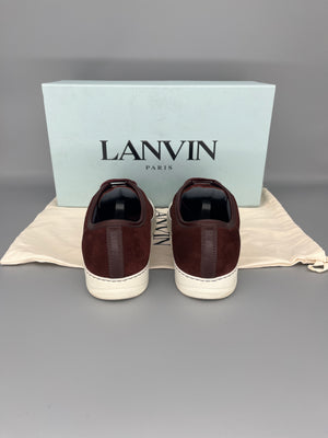 Lanvin Dbb1 Patent Cap Toe Sneaker Burgundy | UK5