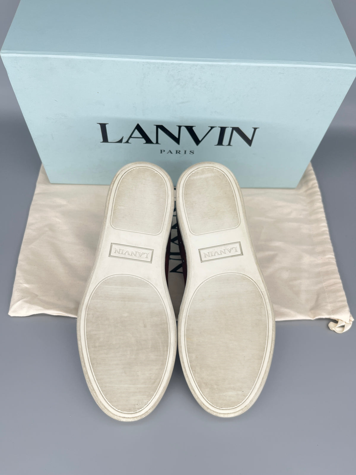 Lanvin Dbb1 Patent Cap Toe Sneaker Burgundy | UK5