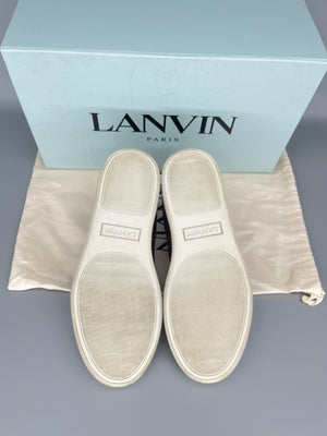 Lanvin Dbb1 Patent Cap Toe Sneaker Burgundy | UK5