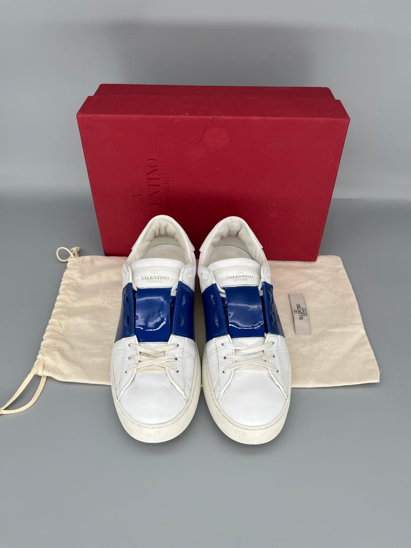 Valentino Open Sneaker Patent Blue | 39