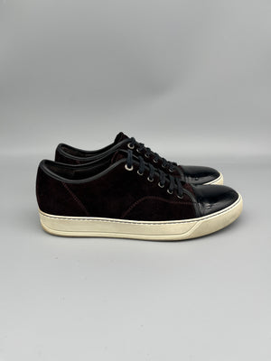 Lanvin Dbb1 Patent Cap Toe Sneaker Burgundy | 44