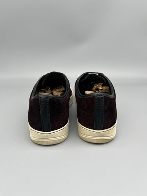 Lanvin Dbb1 Patent Cap Toe Sneaker Burgundy | 44