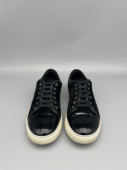 Lanvin Dbb1 Patent Cap Toe Sneaker Black | 42