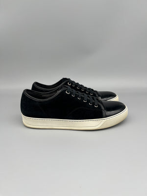 Lanvin Dbb1 Patent Cap Toe Sneaker Black | 42