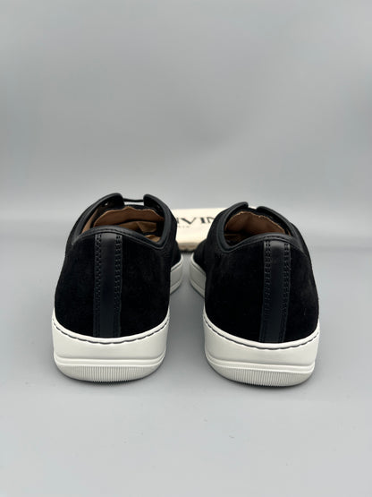Lanvin Dbb1 Patent Cap Toe Sneaker Black | 44