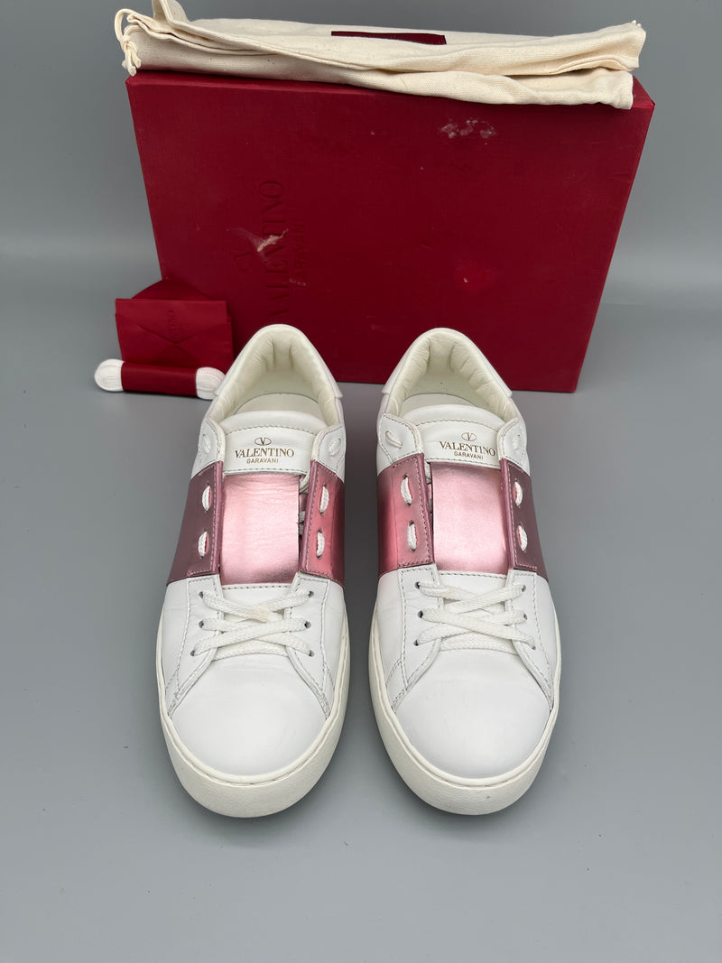 Valentino Open Sneaker Metallic Pink | 39