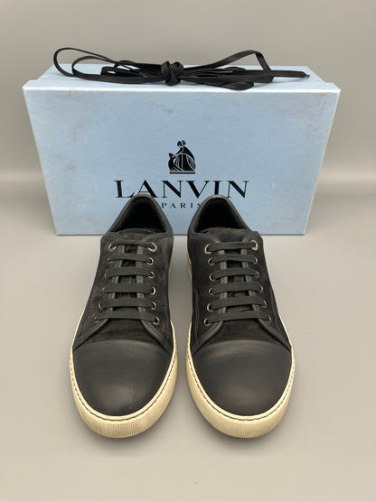 Lanvin Dbb1 Nappa Cap Toe Sneaker Elephant Grey | 41