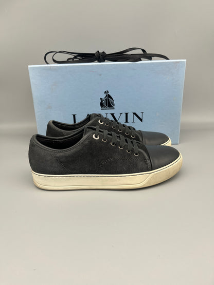 Lanvin Dbb1 Nappa Cap Toe Sneaker Elephant Grey | 41