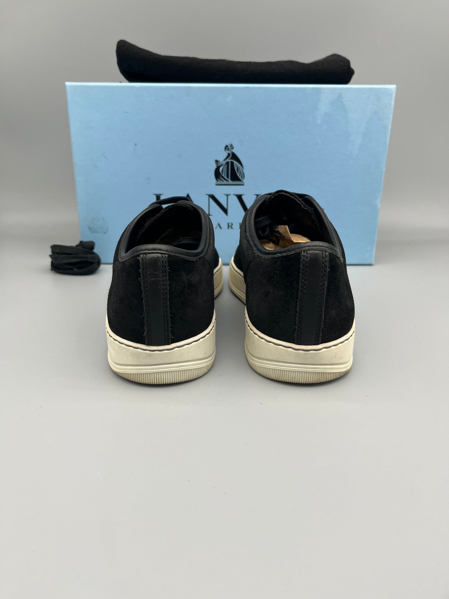 Lanvin Dbb1 Patent Cap Toe Sneaker Black | 43