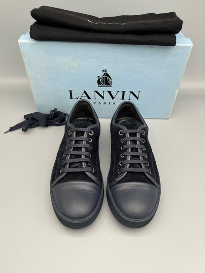 Lanvin Dbb1 Nappa Cap Toe Sneaker Navy | 41